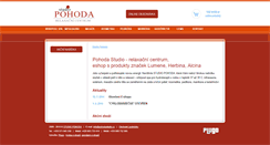 Desktop Screenshot of pohodastudio.cz